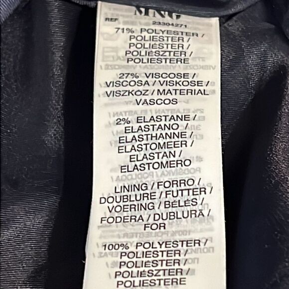 Mango Blue/Grey High Rise Mermaid Style Pleated‎ Back Maxi Skirt Size 4 - Picture 16 of 16